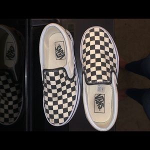 Checkered vans 6.5 womens